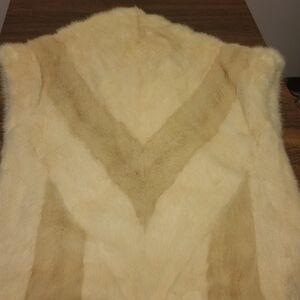 Buffums RARE Elegant Cream Fur Vest